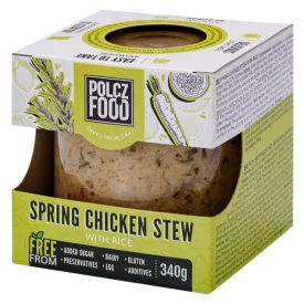 Frühlingsragout mit Hähnchen und Reis