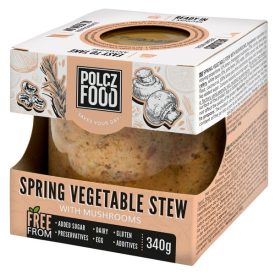 Frühlingsragout mit Gemüse und Champignons